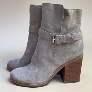 Sam Edelman Camel Taupe Buckle Festival Boots - Size 9.5